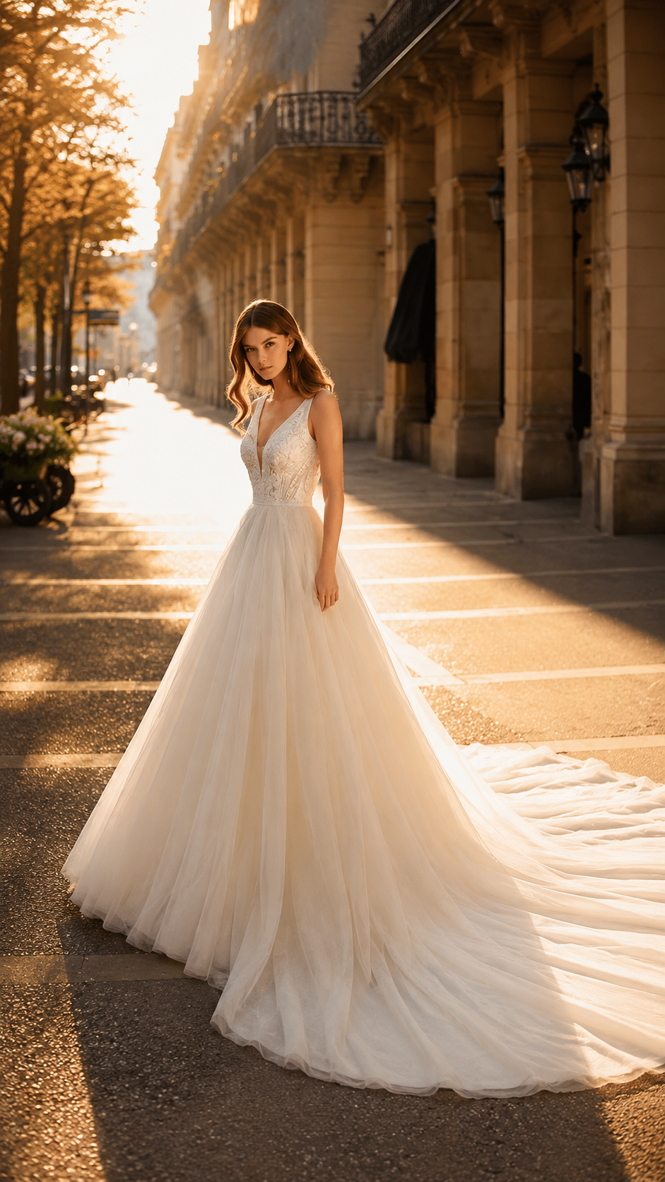 Vestido de novia minimalista